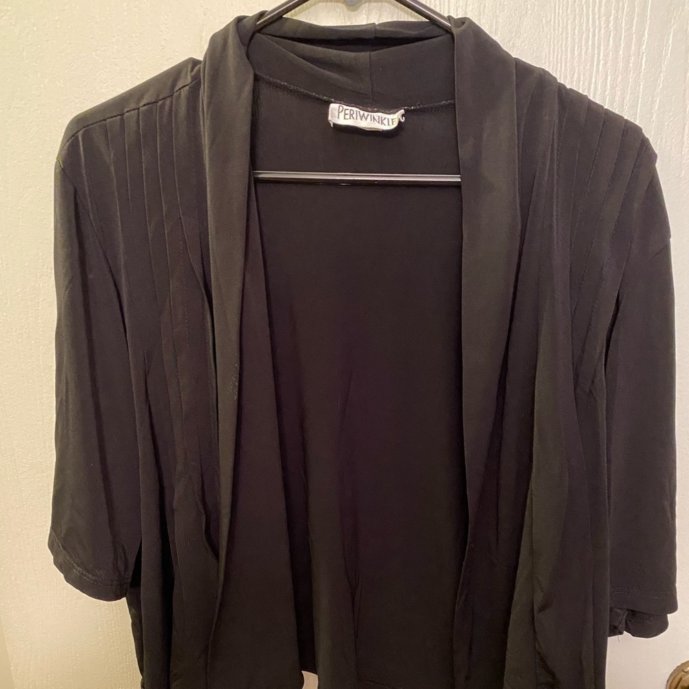 Black Periwinkle Bolero Dress Jacket